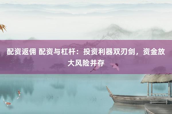 配资返佣 配资与杠杆：投资利器双刃剑，资金放大风险并存