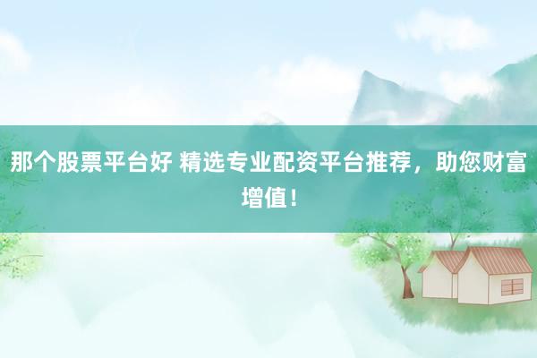 那个股票平台好 精选专业配资平台推荐,助您财富增值!