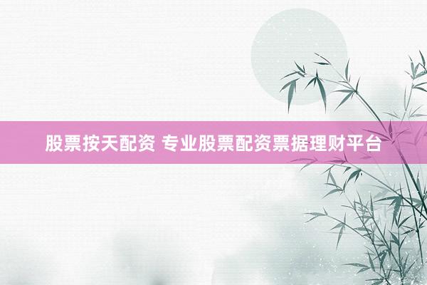 股票按天配资 专业股票配资票据理财平台
