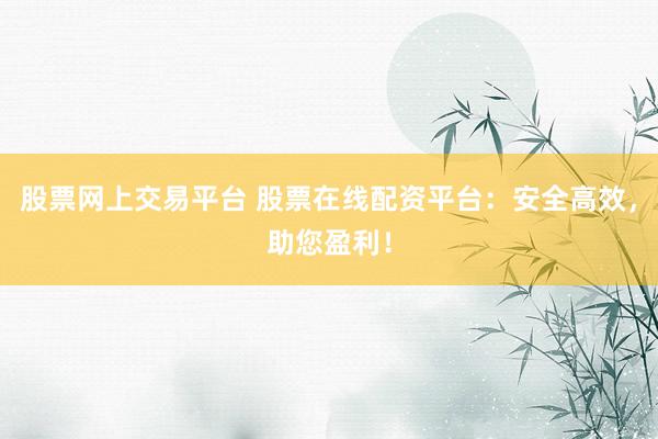 股票网上交易平台 股票在线配资平台：安全高效，助您盈利！