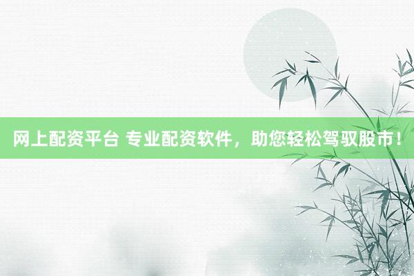 网上配资平台 专业配资软件，助您轻松驾驭股市！